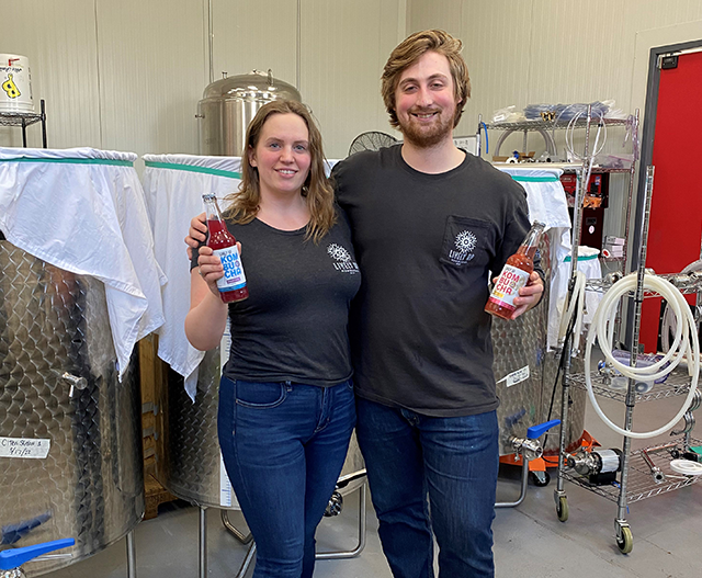 Zack Smith and Brenna Kelley, Lively Up Kombucha